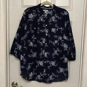 Croft and Barrow Linen-like Blouse